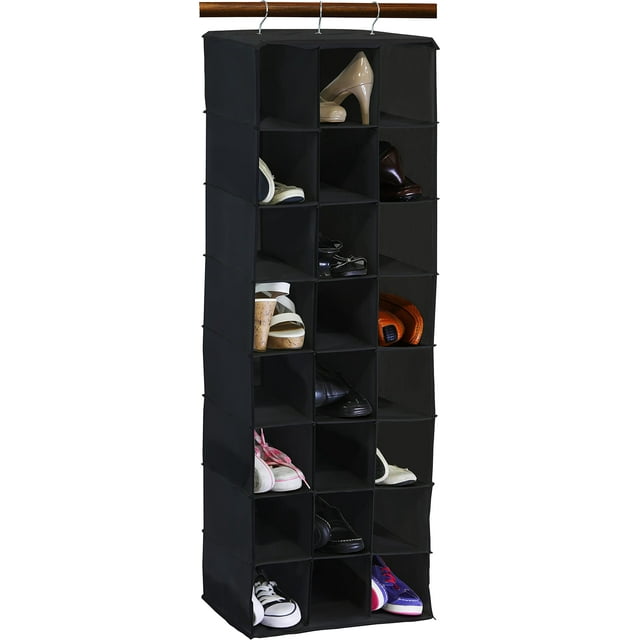 Simplehouseware 24 Section, Shoe Storage Shelf, Hanging Closet
