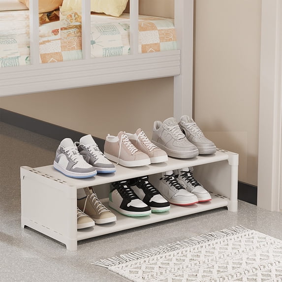 Simples 1 Layer Shoe Rack, 56.5cm Dust Proof Shoe Cabinet for Under Table Space Saving