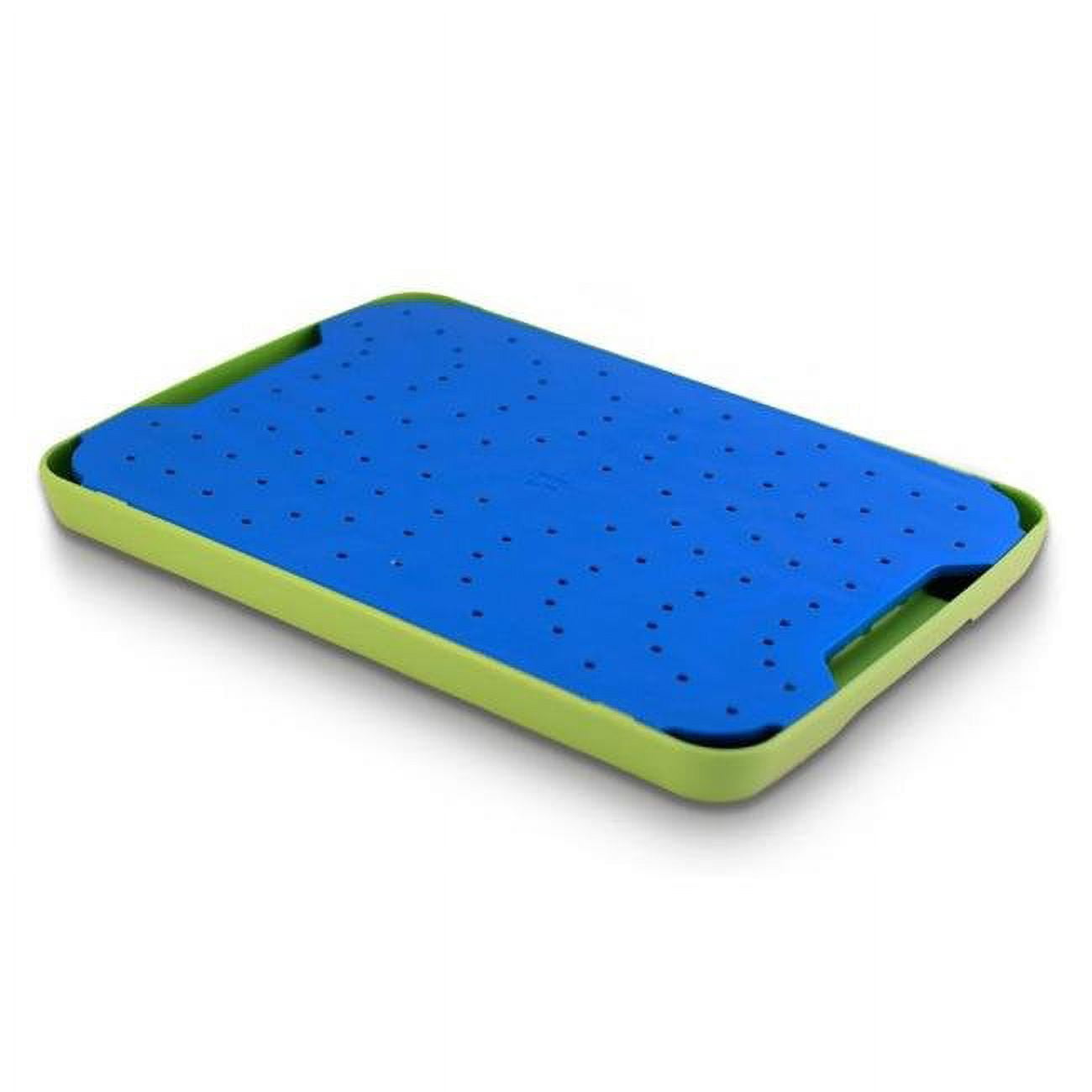 Simpleware BLU205 Flow Juice Catching Cutting Board Slim Non Slip- Blue ...