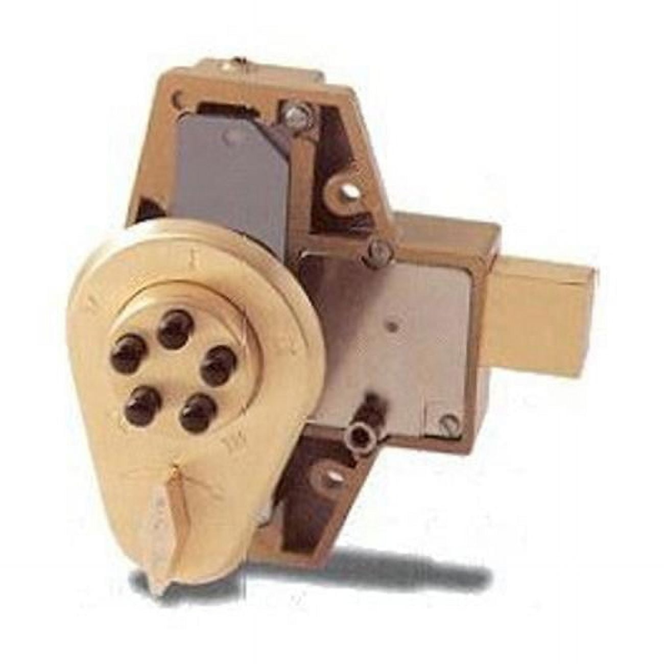 Simplex 9060000-04 Deadbolt Push Button Lock with Key Override - Satin ...