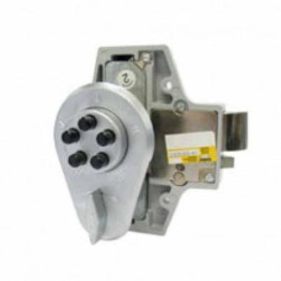 Simplex 9220000-26D Auxiliary Lock with Thumbturn & Deadlocking Spring Latch No Holdback Door - Satin Chrome