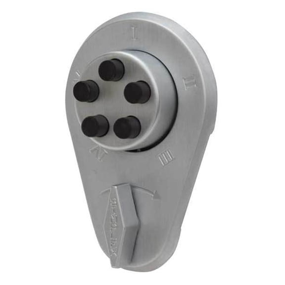 Simplex 9350000-26D Spring Latch Lock with Holdback & Key Override - Satin Chrome