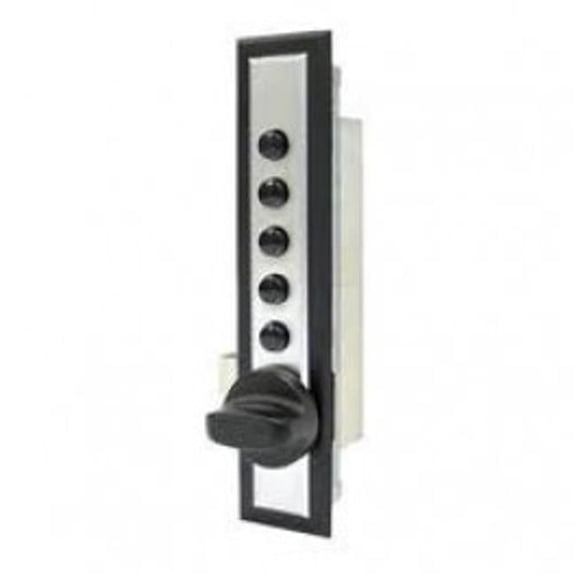 Simplex C9601-26D 0.56-0.87 in. Cabinet Lock with No Options Wood Door & End Throw - Satin Chrome