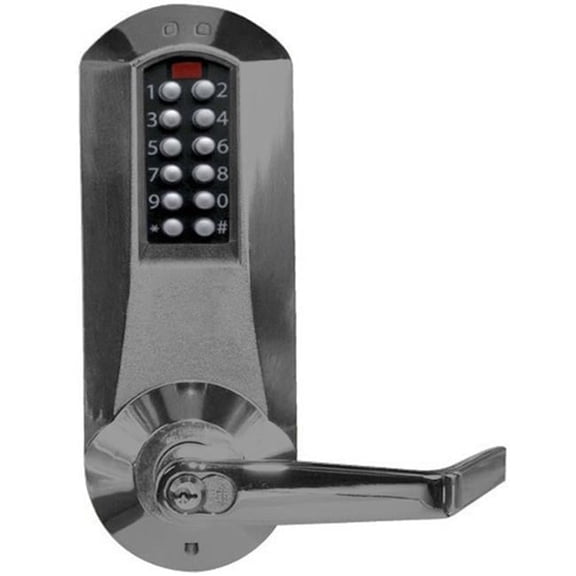 Simplex E5010XSWL-744 Electronic Push Button Lock Exit Trim Winston Lever & Field Reversable - Dark Bronze