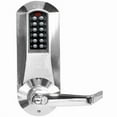 thumbnail image 1 of Simplex E5066MWL-626 Pushbutton Mortise Lever Lock with Medeco Core Override - Satin Chrome, 1 of 1