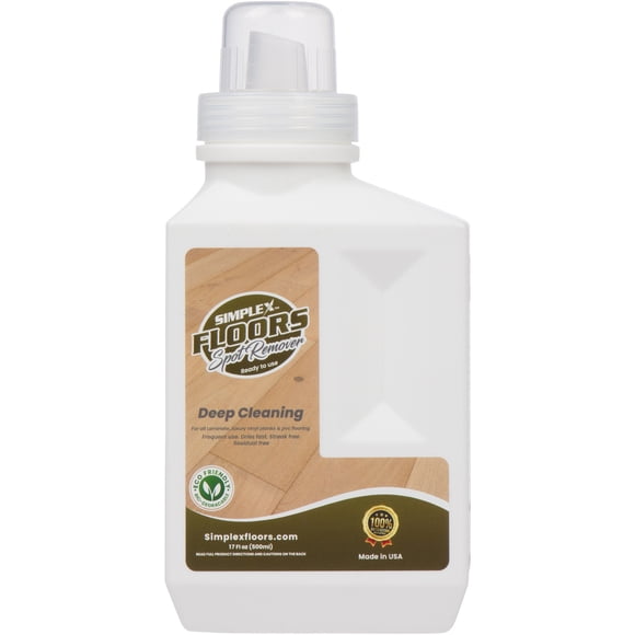 Simplex Floors Deep Cleaning Floor Spot Remover for Laminate, Luxury Vinyl Planks & PVC Flooring, 17 fl.oz
