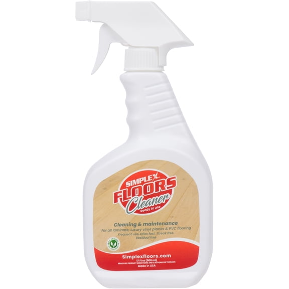 Simplex Floors Floor Cleaner | Laminate, Luxury Vinyl Planks & PVC Flooring | Made in the USA | 17 fl.oz