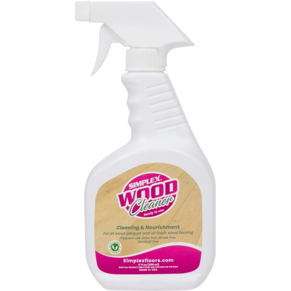 Simplex Floors Wood Floor Cleaner | Made in the USA | Kid & Pet Safe | 17 fl.oz