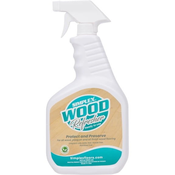 Simplex Floors Wood Floor Refresher | Made in the USA | Kid & Pet Safe | 34 fl.oz