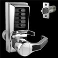 thumbnail image 1 of Simplex LR1011-026 Pushbutton Lever Lock with No Key Override - Bright Chrome, 1 of 1