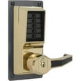 thumbnail image 1 of Simplex LRP1020B-03 Exit Trim Lever with Best SFIC Key Override Option - Bright Brass, 1 of 1