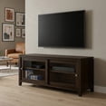 thumbnail image 1 of Simpli Home Simpli Home Cosmopolitan 48 inch Wide Solid Wood Contemporary TV Stand in Mahogany Brown For TVs up to 55 inches, 1 of 10