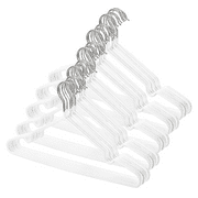 Simpli Furnished LLC 120 Pack Metal Hangers Non-Slip Hangers with Rubber Coating, White