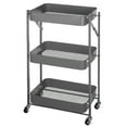 thumbnail image 1 of Simpli Furnished LLC-3 Tier Rolling Cart Space Saving Utility Cart Kitchen Bathroom Office Living Room, Grey, 1 of 5