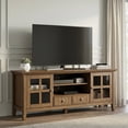 thumbnail image 1 of Simpli Home Acadian 60W Low TV Stand with Drawers, Glass Doors and Shelves, 1 of 10