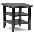 thumbnail image 1 of Simpli Home Acadian 19 inch Wide Solid Wood Transitional End Table in Black, 1 of 3