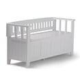 thumbnail image 1 of Simpli Home Acadian SOLID WOOD 48 inch Wide Transitional Entryway Storage Bench in White, 1 of 6