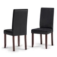thumbnail image 1 of Simpli Home Acadian Parson Dining Chair (Set of 2) in Distressed Black, 1 of 8