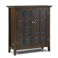 thumbnail image 1 of Acadian 39 inch Wide Solid Wood Transitional Storage Cabinet in Natural Aged Brown, 1 of 14