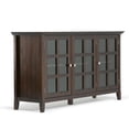 thumbnail image 1 of Acadian 62 inch Wide Solid Wood Transitional Wide Storage Cabinet in Brunette Brown, 1 of 6