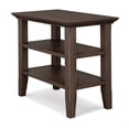 thumbnail image 1 of Simpli Home Acadian 14 inch Wide Solid Wood Transitional Narrow Side Table in Farmhouse Brown, 1 of 7