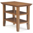 thumbnail image 1 of Simpli Home Acadian 14 inch Wide Solid Wood Transitional Narrow Side Table in Light Golden Brown, 1 of 10