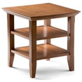 thumbnail image 1 of Simpli Home Acadian 19 inch Wide Solid Wood Transitional End Table in Light Golden Brown, 1 of 4