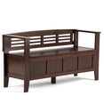 thumbnail image 1 of Simpli Home Adams SOLID WOOD 48 inch Wide Contemporary Entryway Storage Bench in Rustic Medium Brown, 1 of 12