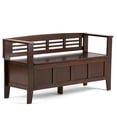thumbnail image 1 of Simpli Home Adams SOLID WOOD 48 inch Wide Contemporary Entryway Storage Bench in Rustic Medium Brown, 1 of 12