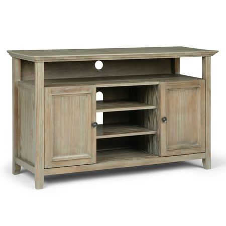 Simpli Home - Amherst Solid Wood 54 inch Wide Transitional TV Media Stand For TVs up to 60 inches - Distressed Grey