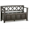 thumbnail image 1 of Simpli Home Amherst Solid Wood Entryway Lift-Top Storage Bench in Hickory Brown, 1 of 10