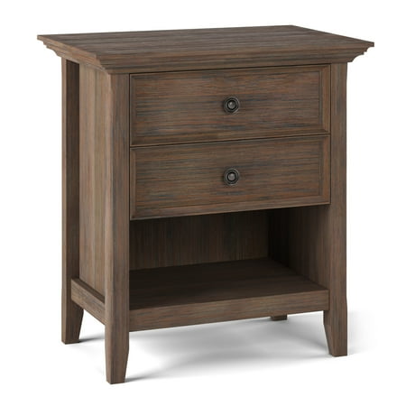Simpli Home - Amherst Bedside Table - Farmhouse Brown
