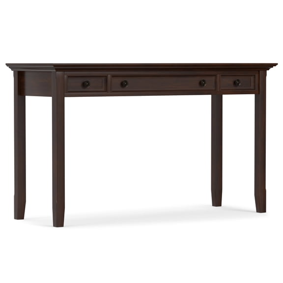 Simpli Home Amherst SOLID WOOD Transitional 54 inch Wide Desk in Russet Brown