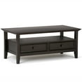 thumbnail image 1 of Amherst 44 inch Wide Solid Wood Transitional Coffee Table in Hickory Brown, 1 of 10