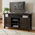 thumbnail image 1 of Simpli Home Amherst 54 inch Wide Solid Wood TV Stand in Hickory Brown For TVs up to 60 inches, 1 of 12