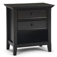 thumbnail image 1 of Amherst 24 inch Wide Solid Wood Transitional Bedside Table in Hickory Brown, 1 of 10
