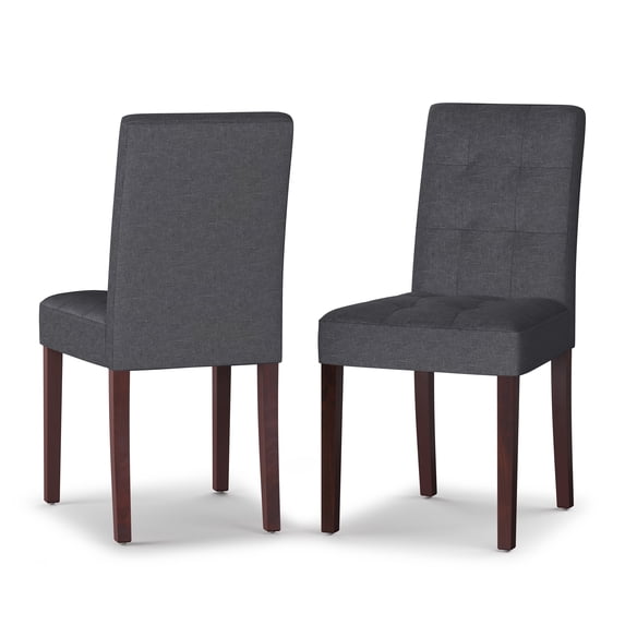 Simpli Home Andover Parson Dining Chair (Set of 2) in Slate Grey