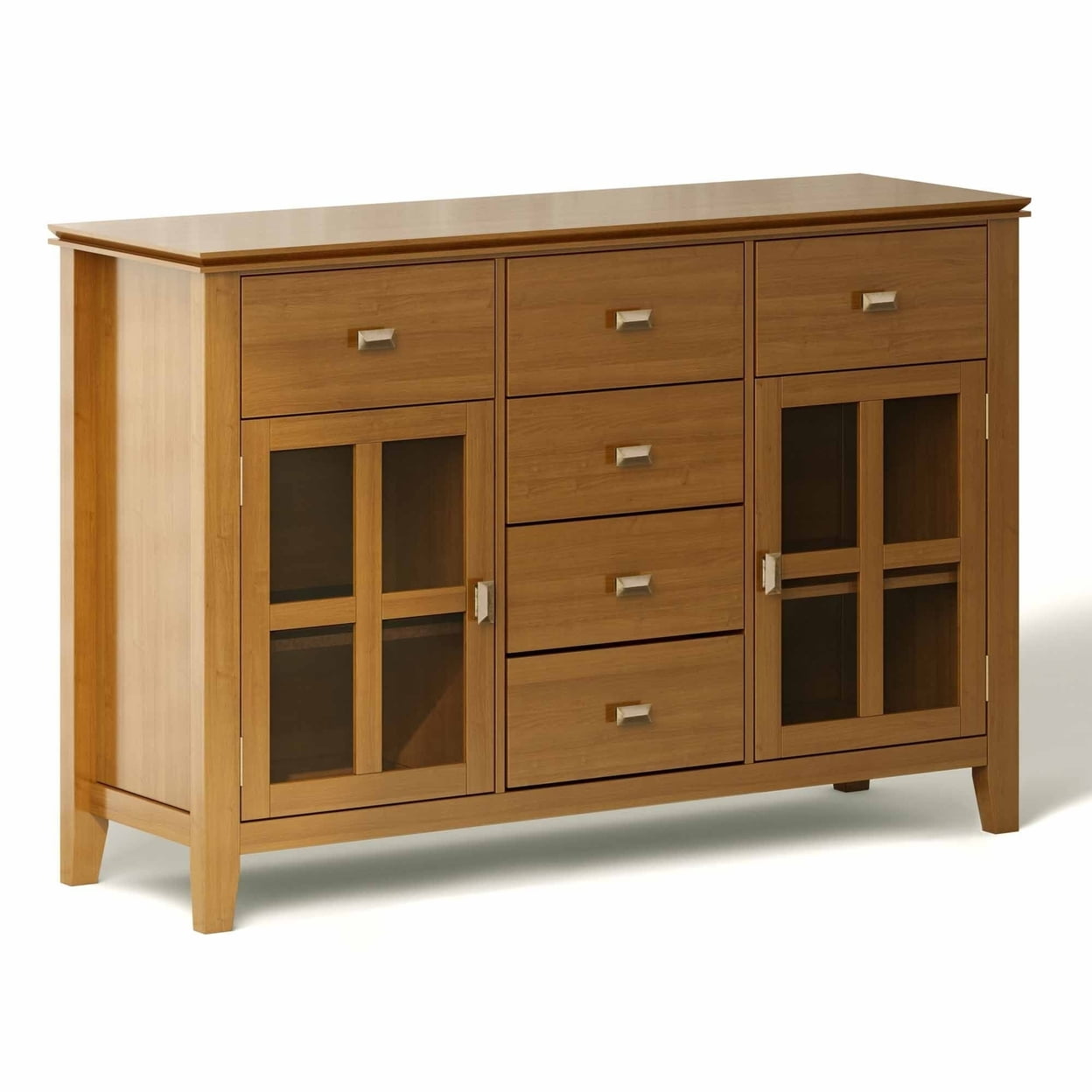 Artisan Handcrafted Solid Wood Sideboard in Russet Brown