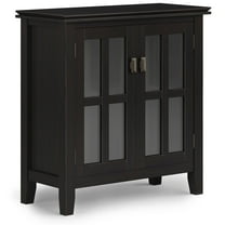 Artisan 30 inch Wide Solid Wood Low Storage Cabinet in Hickory Brown