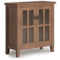thumbnail image 1 of Simpli Home Artisan Solid Wood 30 inch Wide Contemporary Low Storage Cabinet in Rustic Natural Aged Brown, 1 of 10