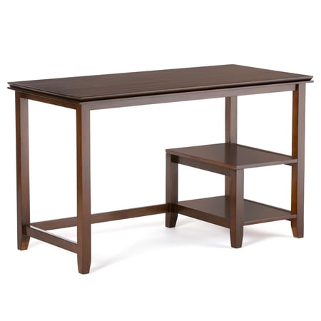 Simpli Home Artisan Solid Wood Transitional 50 in. Wide Desk in Russet Brown