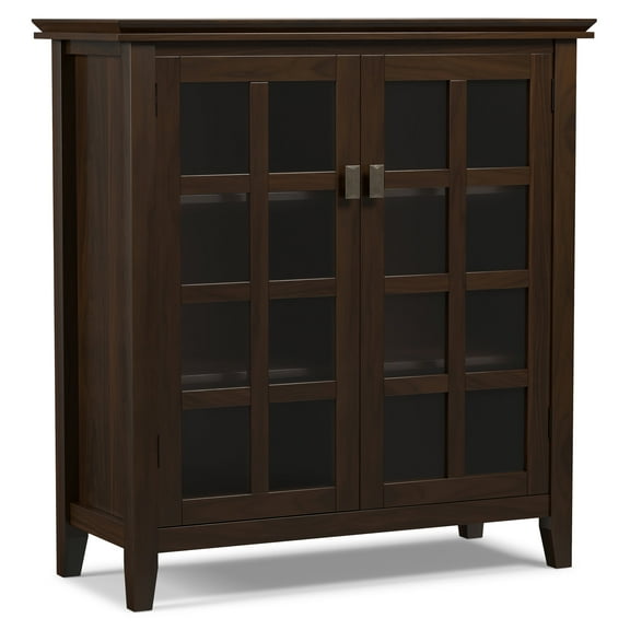 Artisan 38 inch Wide Solid Wood Medium Storage Cabinet in Tobacco Brown