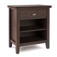 thumbnail image 1 of Simpli Home Artisan Wood 24" Nightstand Table in Warm Walnut Brown, 1 of 11