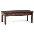 thumbnail image 1 of Simpli Home Artisan 46 inch Wide Solid Wood Transitional Coffee Table in Russet Brown, 1 of 11