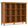 thumbnail image 1 of Artisan 48 inch x 57 inch Solid Wood Transitional 12 Cube Storage in Honey Brown, 1 of 10