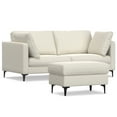 thumbnail image 1 of Simpli Home Ava 76-inch Sofa and Ottoman Set in Tightly Woven Performance Fabric, 1 of 11