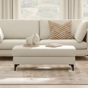 Ava Large Rectangular Ottoman in Tightly Woven Performance Fabric