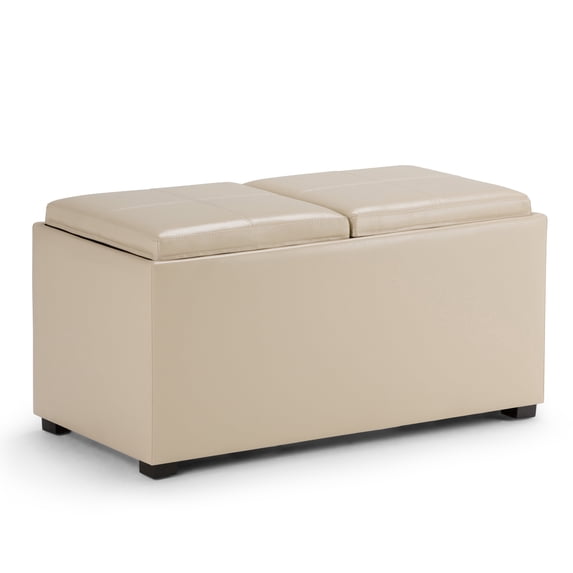 Simpli Home Avalon 5 Piece Storage Ottoman