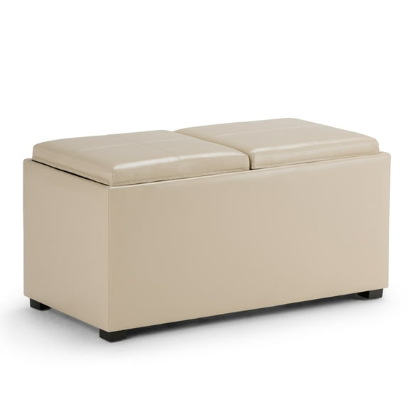 Simpli Home Avalon 5 Piece Storage Ottoman