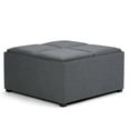 thumbnail image 1 of Simpli Home Avalon Coffee Table Storage Ottoman in Slate Gray, 1 of 10